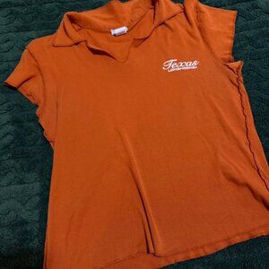 Texas Longhorns Collared Baby Tee Size L Excellent Condition